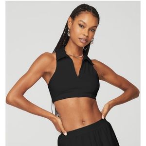 Alo Yoga Black Charmed Collar Bra - XS